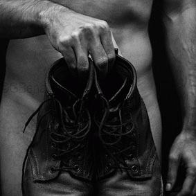 Self-portrait with boots