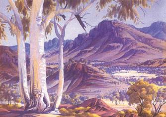 Albert Namatjira painting